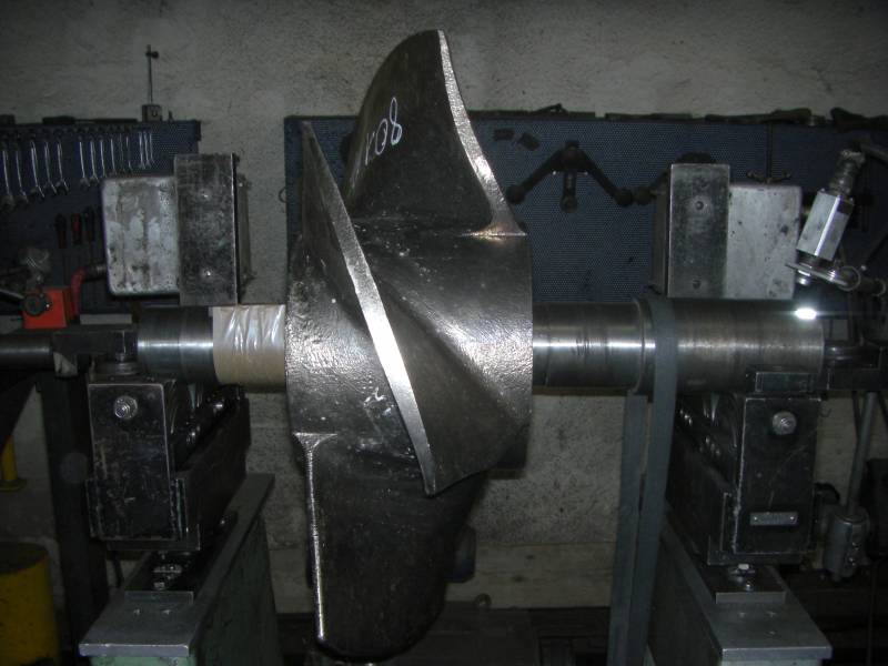 Hélice de bateau en nickel