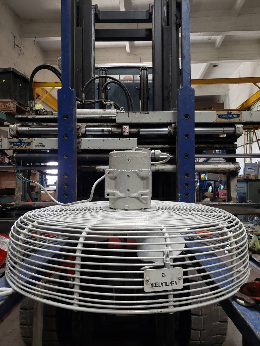 Equilibrage et analyse vibratoire de moto-ventilateur en atelier à Martigues